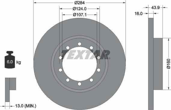 Textar 93242500 - Discofreno autozon.pro