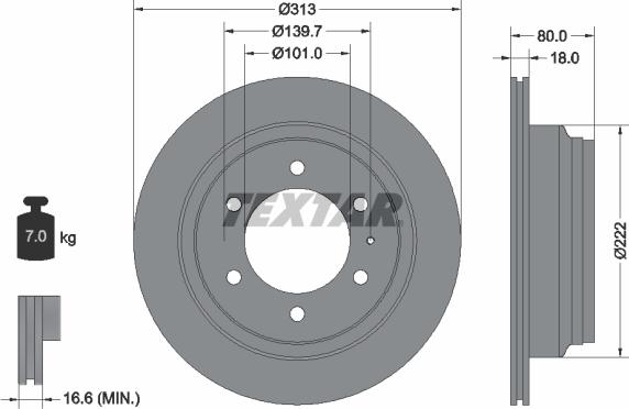 Textar 92091600 - Discofreno autozon.pro