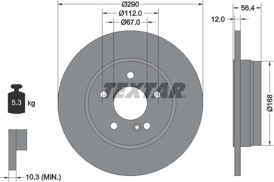 Textar 92091100 - Discofreno autozon.pro