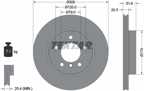 Textar 92097200 - Discofreno autozon.pro