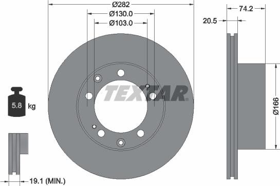 Textar 92040000 - Discofreno autozon.pro