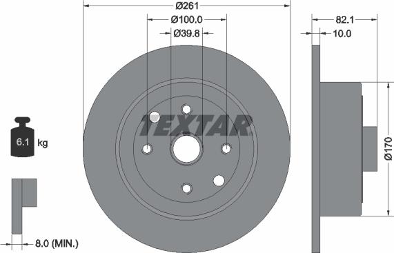 Textar 92042000 - Discofreno autozon.pro