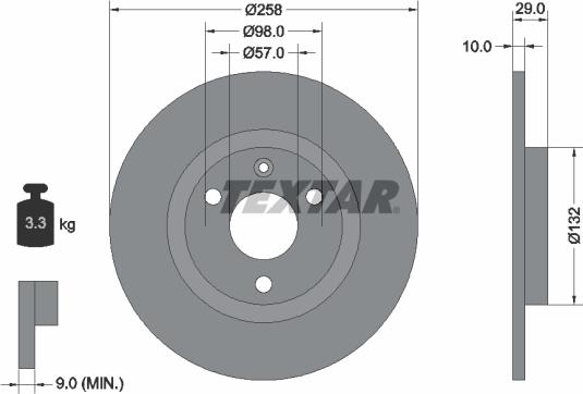 Textar 92054000 - Discofreno autozon.pro