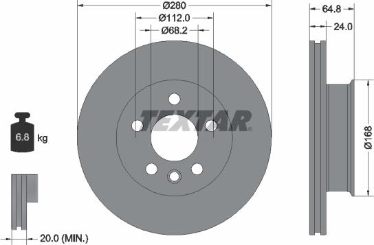 Textar 92056000 - Discofreno autozon.pro