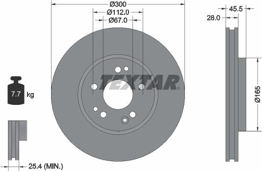 Textar 92057900 - Discofreno autozon.pro