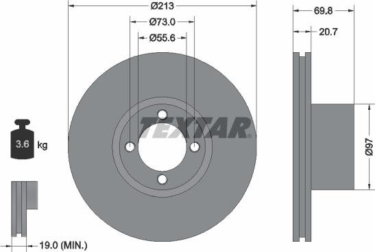 Textar 92064700 - Discofreno autozon.pro