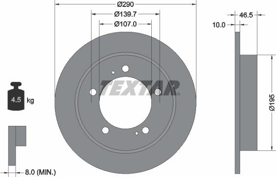 Textar 92066000 - Discofreno autozon.pro