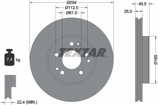 Textar 92060000 - Discofreno autozon.pro