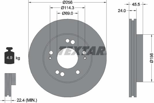 Textar 92063000 - Discofreno autozon.pro