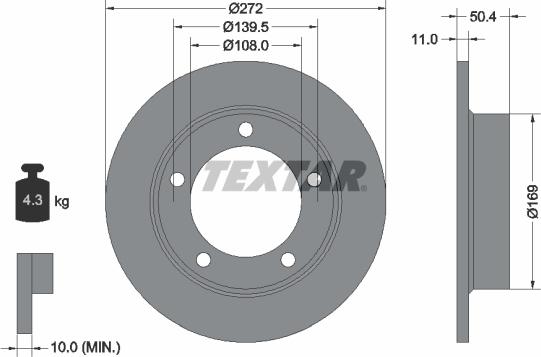 Textar 92019900 - Discofreno autozon.pro