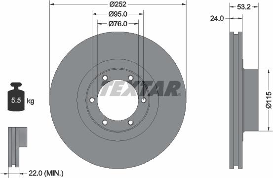 Textar 92017200 - Discofreno autozon.pro