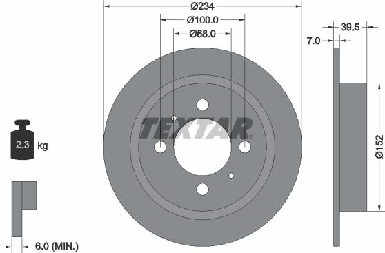 Textar 92080000 - Discofreno autozon.pro