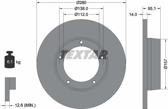 Textar 92081100 - Discofreno autozon.pro