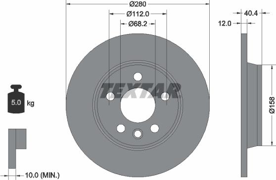 Textar 92083905 - Discofreno autozon.pro