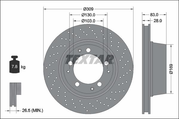 Textar 92039405 - Discofreno autozon.pro