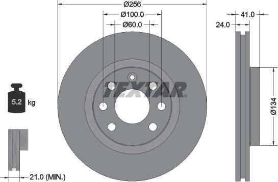 Textar 92039200 - Discofreno autozon.pro