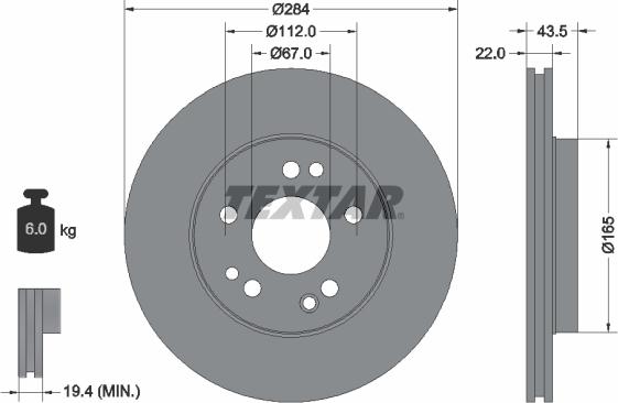 Textar 92031900 - Discofreno autozon.pro