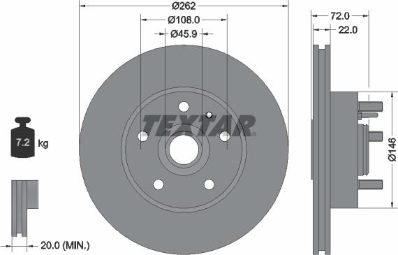 Textar 92031300 - Discofreno autozon.pro