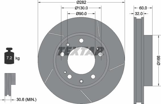 Textar 92033300 - Discofreno autozon.pro