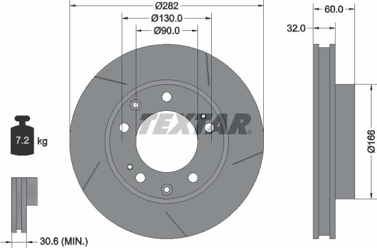 Textar 92033200 - Discofreno autozon.pro