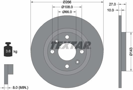 Textar 92029900 - Discofreno autozon.pro