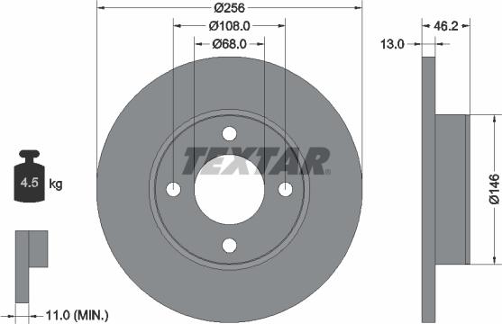 Textar 92025900 - Discofreno autozon.pro