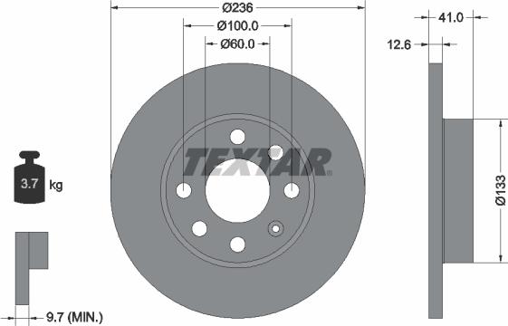 Textar 92020900 - Discofreno autozon.pro