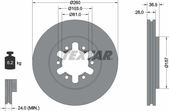 Textar 92074700 - Discofreno autozon.pro