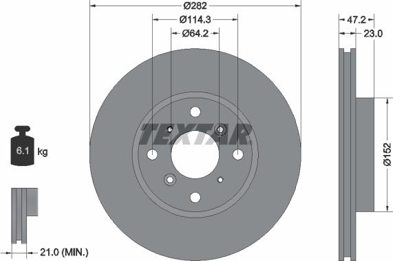 Textar 92078300 - Discofreno autozon.pro