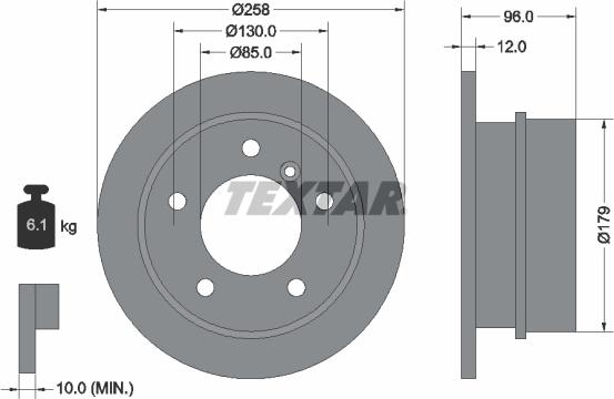 Textar 92073400 - Discofreno autozon.pro