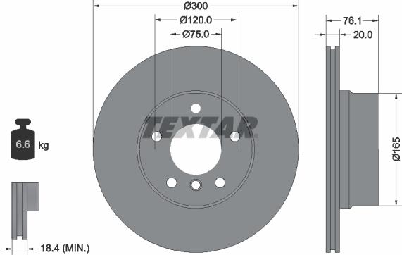 Textar 92199505 - Discofreno autozon.pro