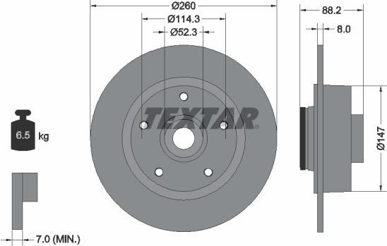 Textar 92195900 - Discofreno autozon.pro