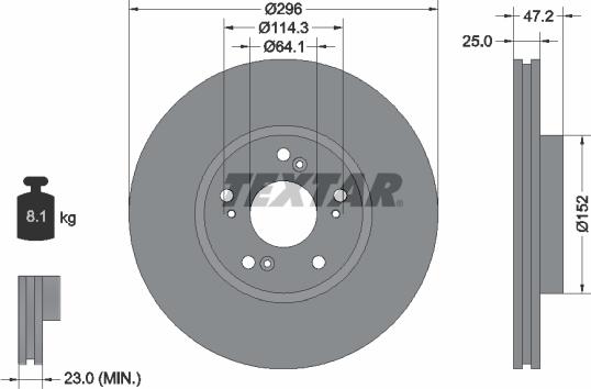 Textar 92195000 - Discofreno autozon.pro