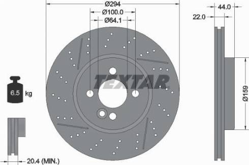 Textar 92196700 - Discofreno autozon.pro