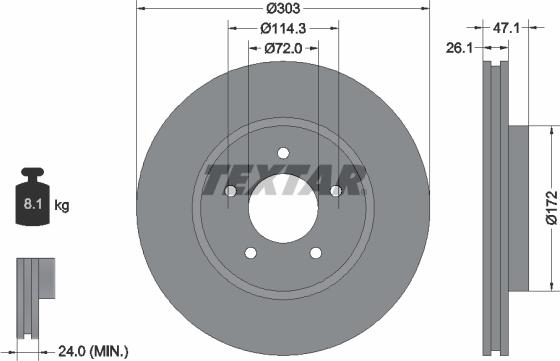 Textar 92197703 - Discofreno autozon.pro