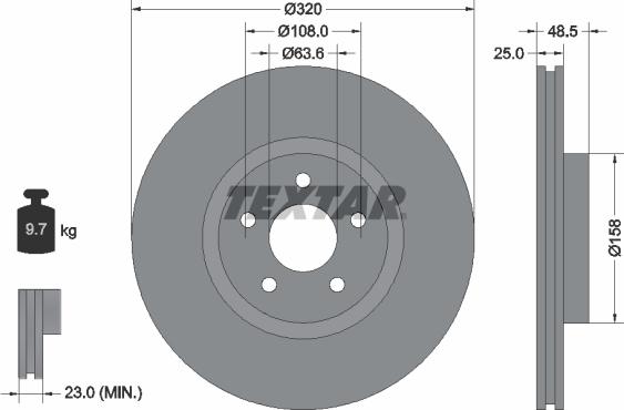 Textar 92149100 - Discofreno autozon.pro