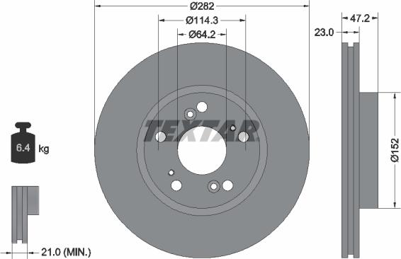 Textar 92144400 - Discofreno autozon.pro