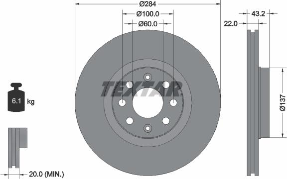 Textar 92145800 - Discofreno autozon.pro