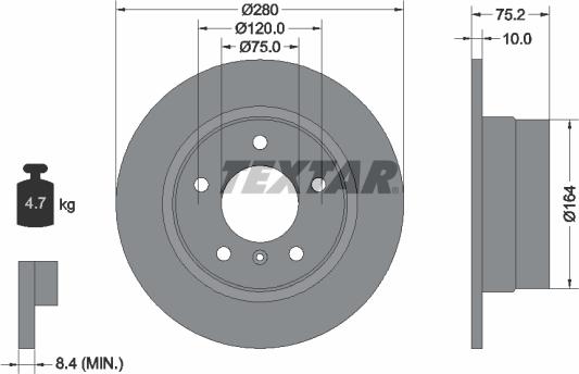 Textar 92146000 - Discofreno autozon.pro