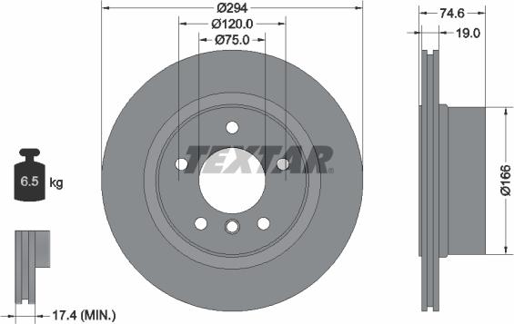 Textar 92146100 - Discofreno autozon.pro