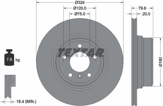 Textar 92146300 - Discofreno autozon.pro