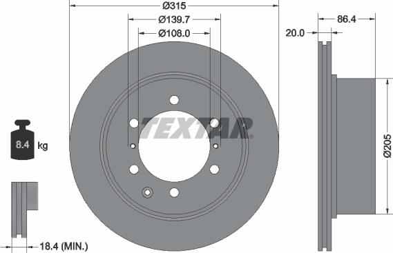 Textar 92146700 - Discofreno autozon.pro