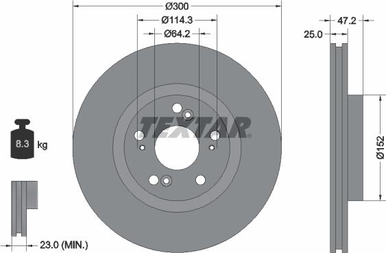 Textar 92140900 - Discofreno autozon.pro