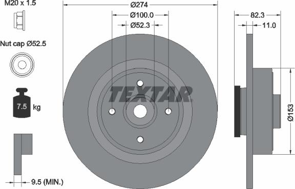 Textar 92141403 - Discofreno autozon.pro