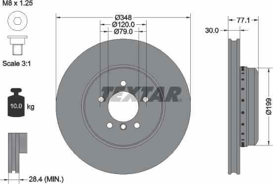 Textar 92141800 - Discofreno autozon.pro