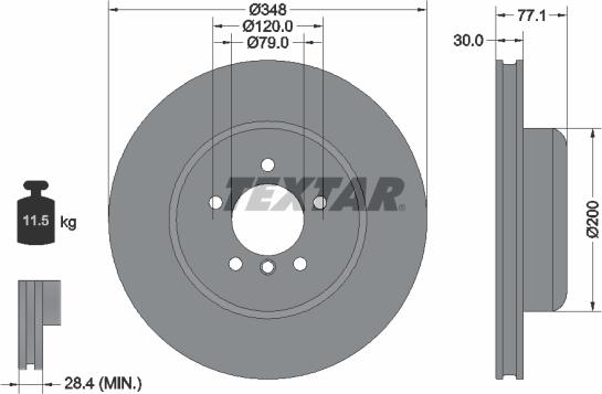 Textar 92141825 - Discofreno autozon.pro