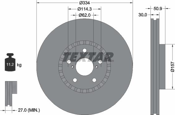 Textar 92147900 - Discofreno autozon.pro