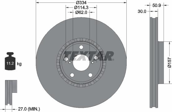 Textar 92147800 - Discofreno autozon.pro