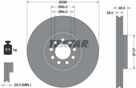 Textar 92155700 - Discofreno autozon.pro