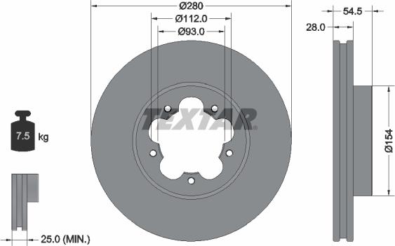 Textar 92151800 - Discofreno autozon.pro